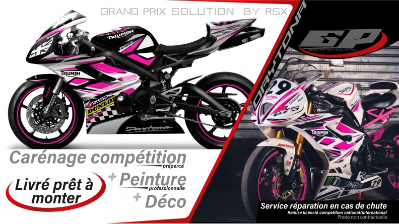 GRAND PRIX PACK TRIUMPH DAYTONA 675 2006-12 KLS BLACK