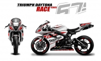 PACK GRAND PRIX TRIUMPH DAYTONA 675 2013 et + RACE BLANC