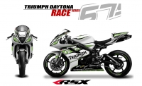 PACK GRAND PRIX TRIUMPH DAYTONA 675 2013 et + RACE BLANC