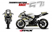 PACK GRAND PRIX TRIUMPH DAYTONA 675 2013 et + RACE BLANC