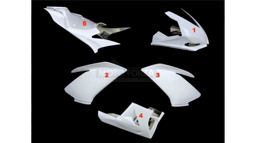 Full poly fairing 3 parts RSV4 2009-2020 fiberglass