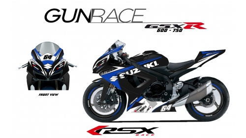 SUZUKI GSXR 600 2006-08 GUNRACE-NO