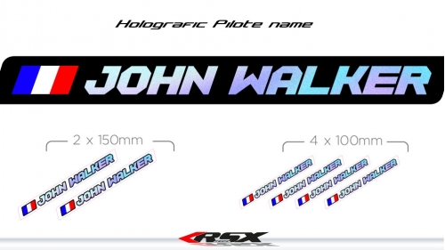 Holographic Pilote name kit