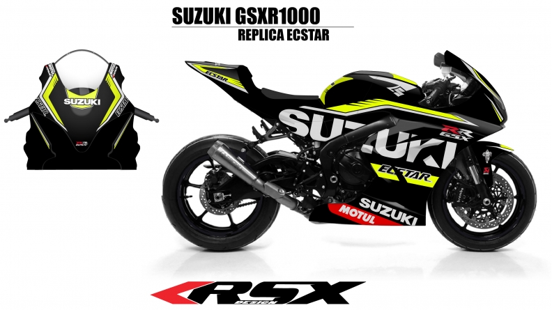 SUSUKI GSXR 1000 2017 REPLICA ECSTAR NO