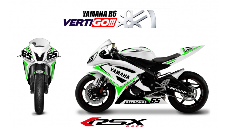 YAMAHA R6 2008-16 VERTIGO-BL