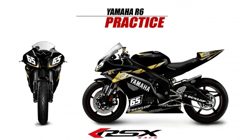 YAMAHA R6 2017 PRACTICE NOIR
