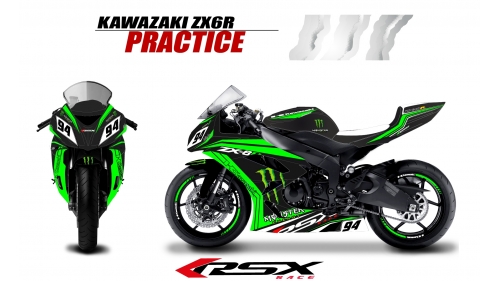 KAWASAKI ZX6R 2009-12 PRACTICE-NO