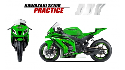 KAWASAKI ZX10R 2011 et + PRACTICE-GR