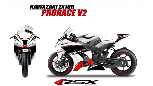 KAWASAKI ZX10R 2011 et + PRORACEV2-BL