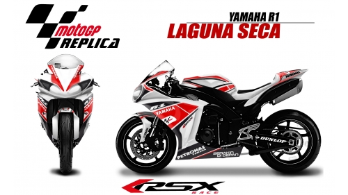 YAMAHA R1 2009-2014 LAGUNASECA-BL