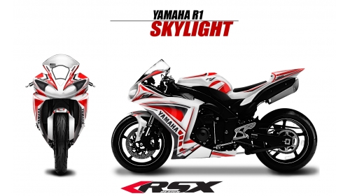 YAMAHA R1 2009-2014 SKYLIGHTS-BL