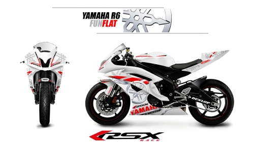 YAMAHA R6 2008-16 FUNFLAT-BL