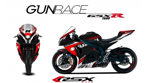 SUSUKI GSXR 1000 2009 et+ GUNRACE-NO