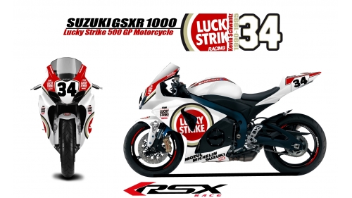 SUSUKI GSXR 1000 2009 et+ LUCKYSTRIKE-BL