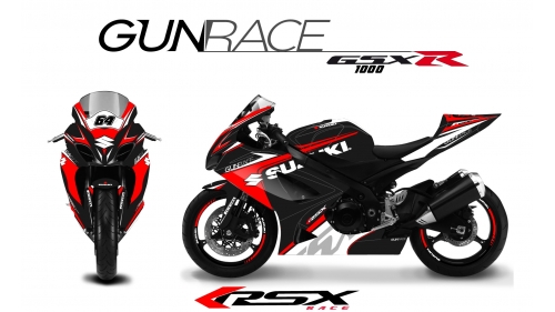 SUSUKI GSXR 1000 2007-08 GUNRACE-NO