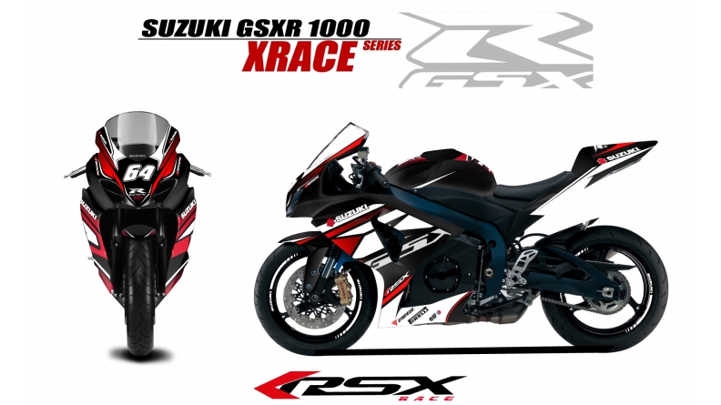 lino compresión Hija graphic kit SUZUKI GSXR 600 2008-10