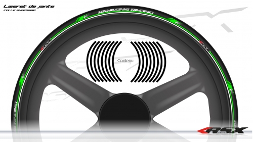 KAWASAKI Wheel stripes