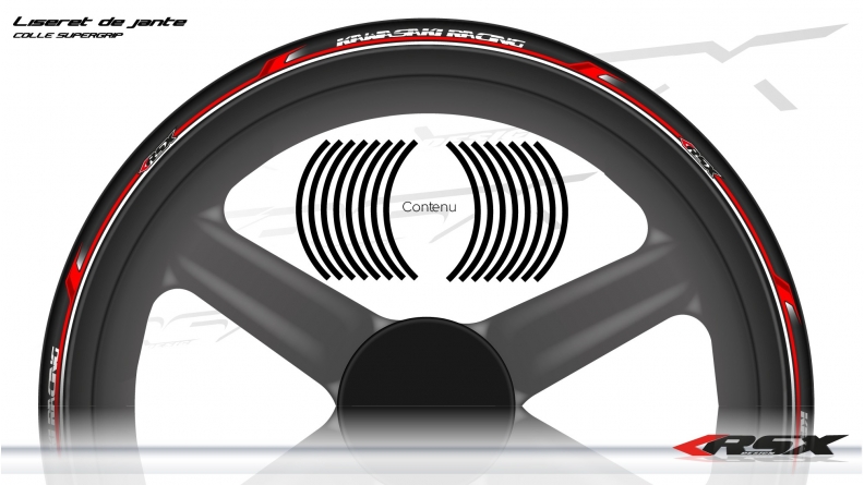 KAWASAKI Wheel stripes