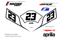Plaque numéro Aprilia RSV4