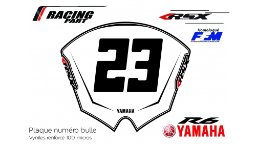 YAMAHA R6 plate number