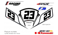 Plaque numéro Kawasaki ZX10R