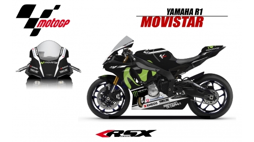 YAMAHA R1 2015 REPLICA MOVISTAR