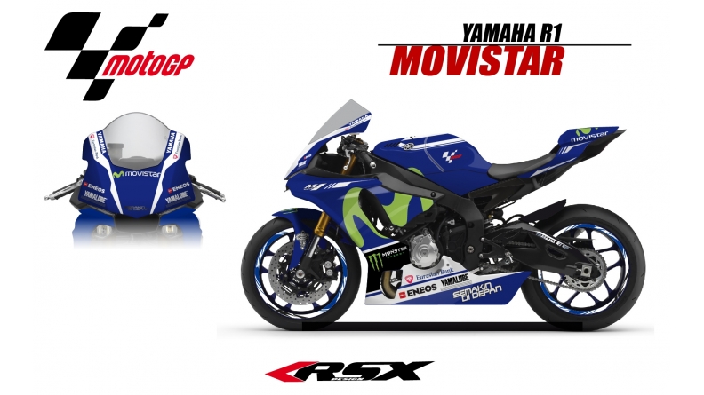 YAMAHA R1 2015 REPLICA MOVISTAR