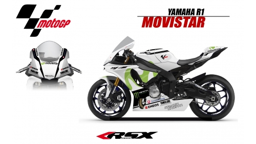 YAMAHA R1 2015 REPLICA MOVISTAR BL