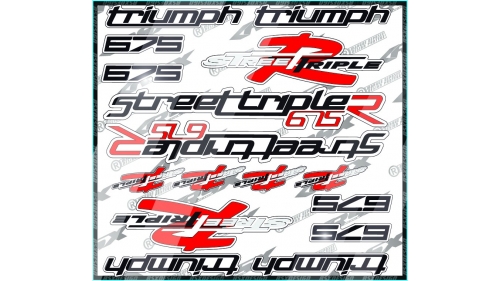 kit sticker Triumph Street triple