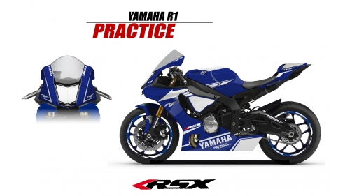 YAMAHA R1 2015 PRACTICE BLUE