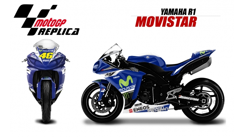 YAMAHA R1 2009-2014 MOVISTAR46-BE