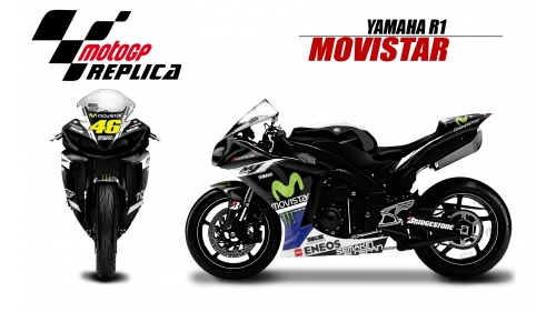 YAMAHA R1 2009-2014 MOVISTAR46-NO