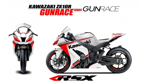 KAWASAKI ZX10R 2016 et + GUNRACE-BL