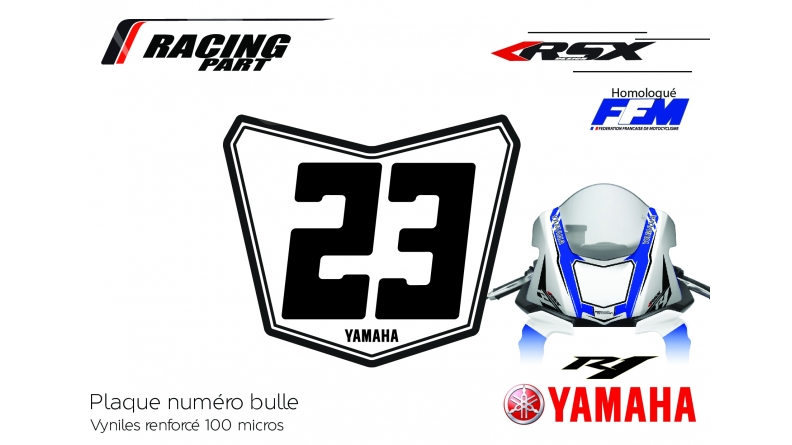 YAMAHA R6 plate number