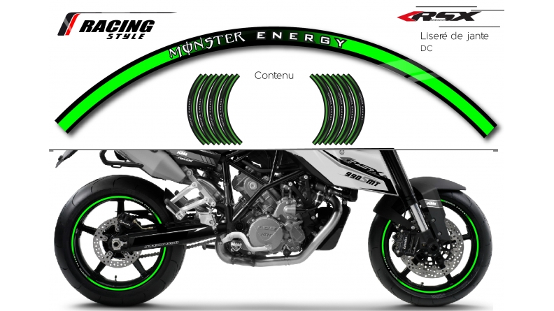 MONSTER Wheel stripes