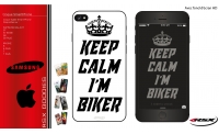 Coque Keep calm I'm biker