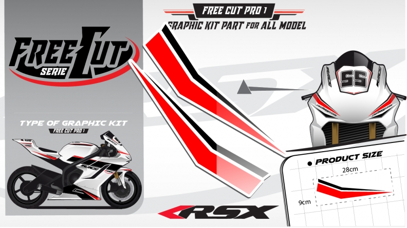 Low fairing F1 Graphic kit