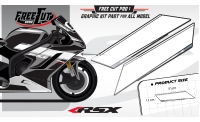 Flancs Kit déco F1 blanc