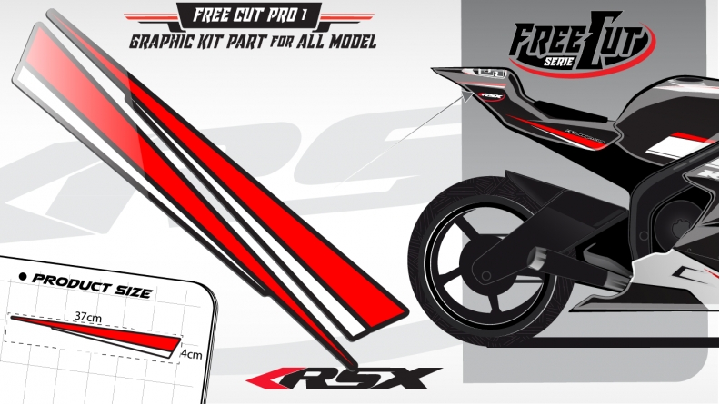 Rear seat F1 Graphic kit