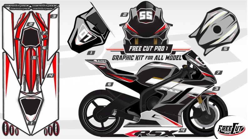 F1 Graphic kit FreeCut