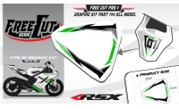 Coque arriere Kit déco F2 blanc