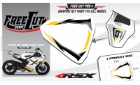 Coque arriere Kit déco F2 blanc