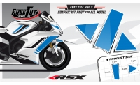 Garde boue Kit déco F1 blanc