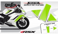 Garde boue Kit déco F1 blanc