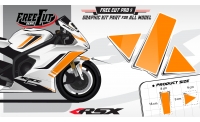 Garde boue Kit déco F1 blanc