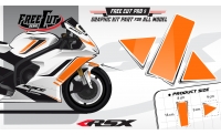 Garde boue Kit déco F1 blanc