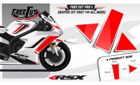 Garde boue Kit déco F1 blanc