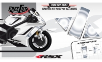 Garde boue Kit déco F1 blanc