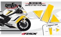 Garde boue Kit déco F1 blanc