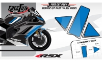 Front fender F1 black Graphic kit
